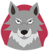 badwolf.mk лого од волк како носи црвена наметка